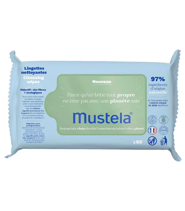 Mustela Baby Wet Cleansing Wipes x60