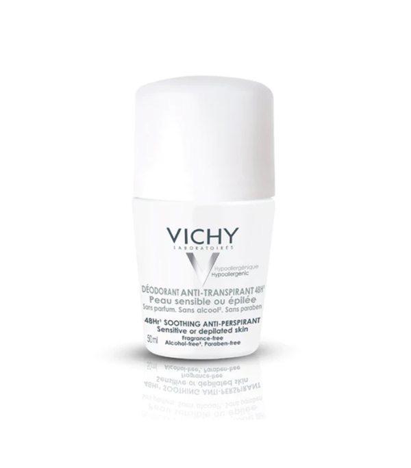 VICHY 48-HOUR SOOTHING ANTI-PERSPIRANT ROLL-ON – SENSITIVE SKIN
