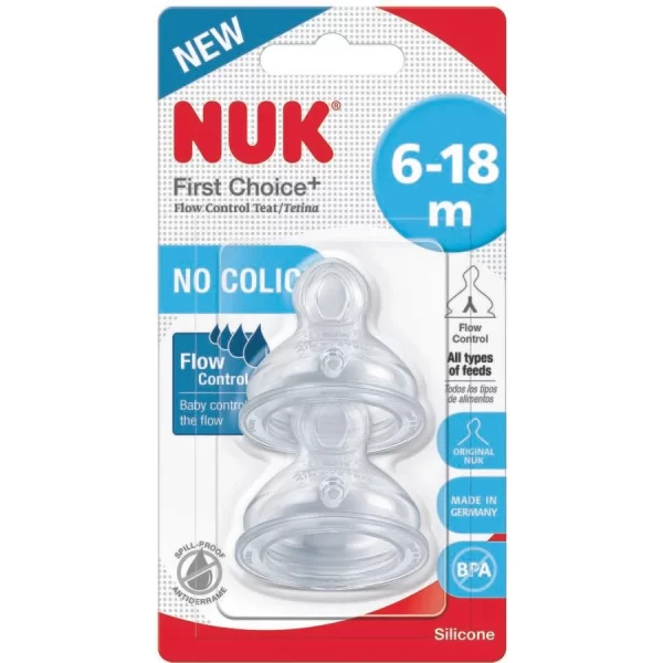 Nuk flow control teat 6-18M