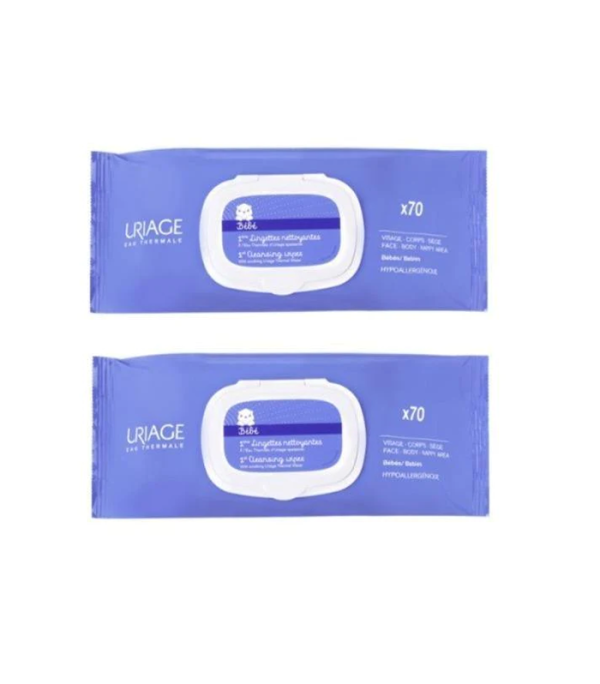 Uriage Baby 1st Cleansing Water Wipes (2X70)