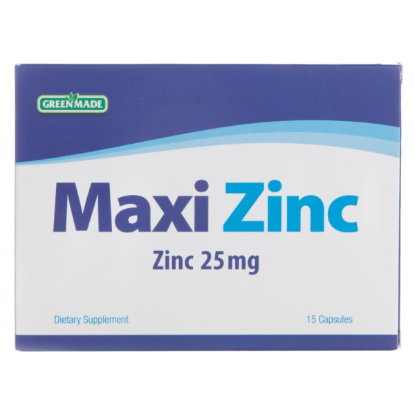 Maxi Zinc 25mg 15 capsules