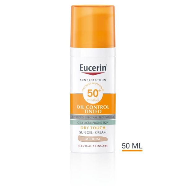 Eucerin Oil Control Tinted Sun Gel-Cream Dry Touch 50+