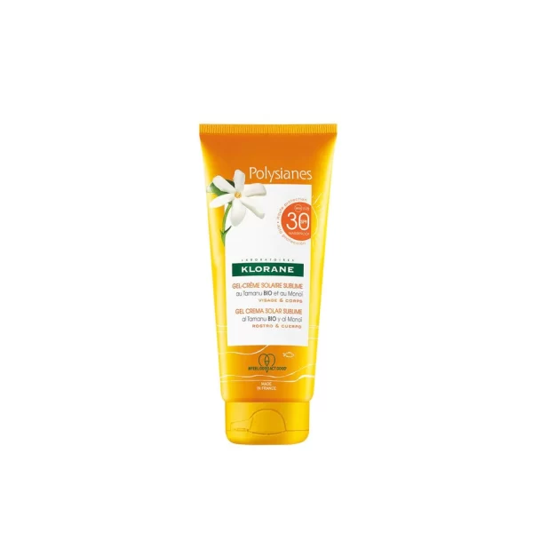 Klorane Polysianes Sublime Sun Gel-Cream SPF 30 with Organic Monoi and Tamanu